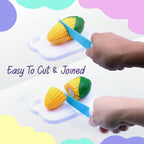 ALVENZA Vegetable Cutting Play Set – Mini Kids Cooking Toy with Velcro Knife