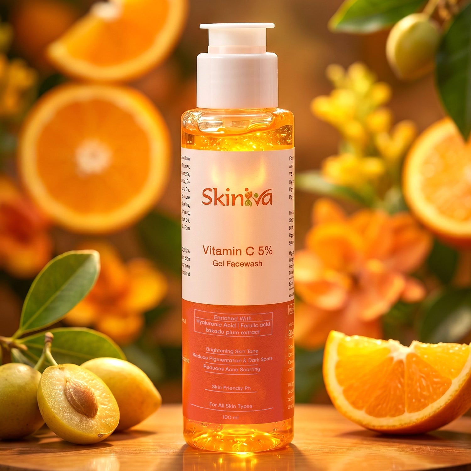 Brightening Vitamin C Face Wash Glowing Skin & Deep Cleansing - Front View