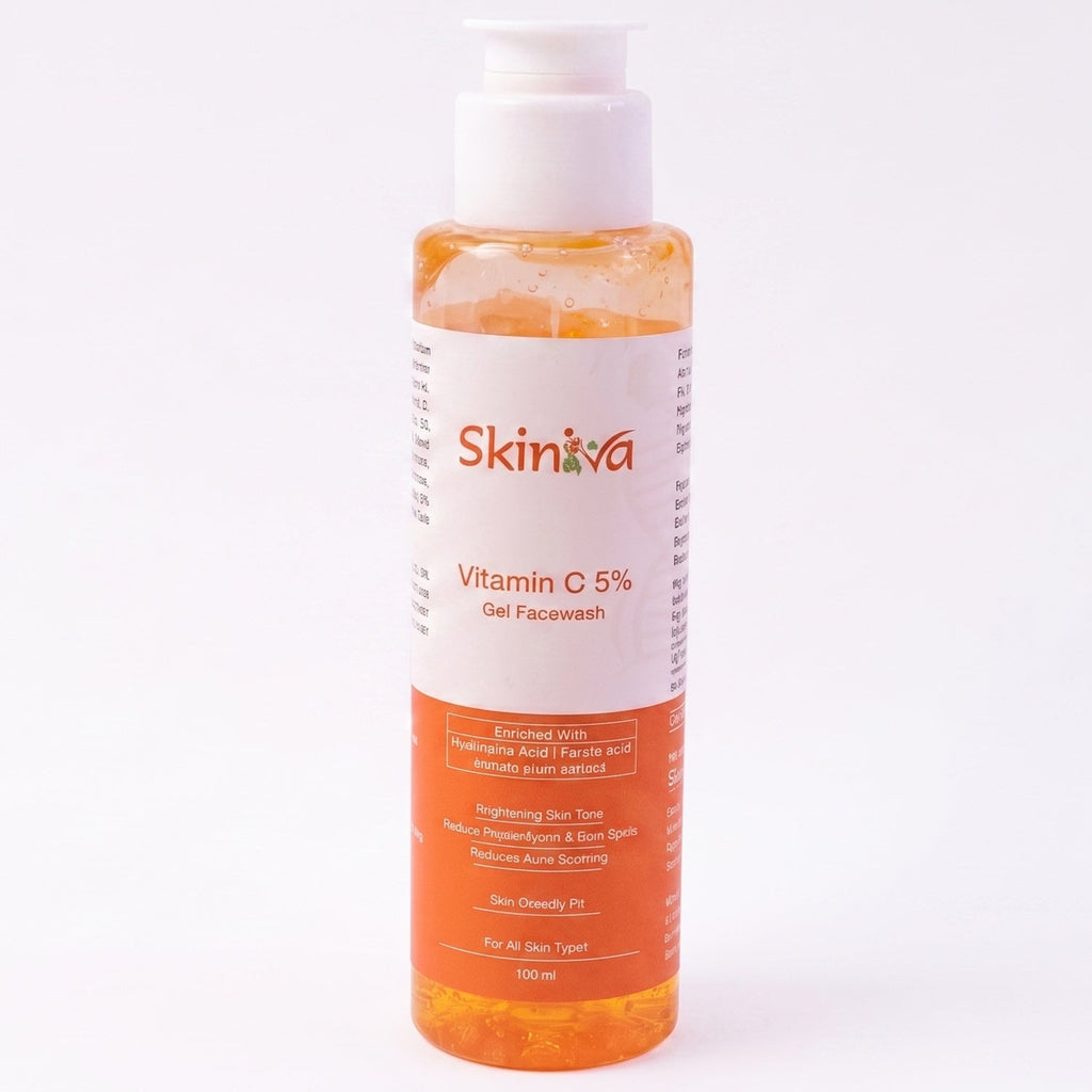 Brightening Vitamin C Face Wash Glowing Skin & Deep Cleansing - Back View