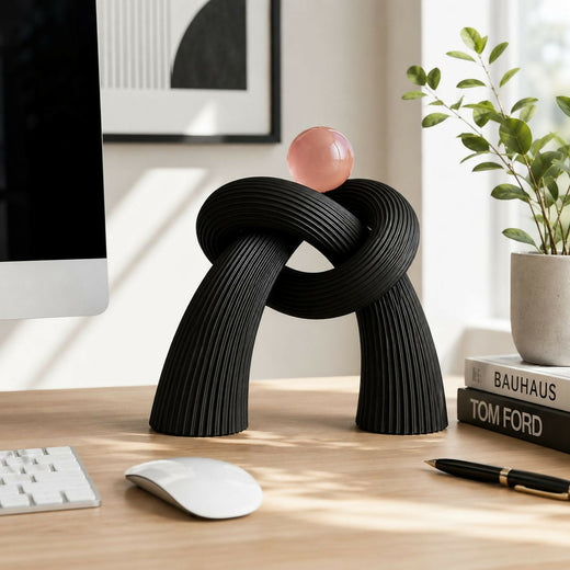 ALVENZA Modern Abstract Knot Sculpture – Elegant Home Decor Accent