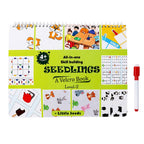 ALVENZA Skill Building Activity Book for Kids – Reusable Velcro Cards for Ages 4+