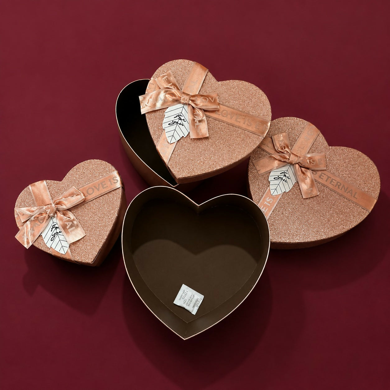 ALVENZA Heart-Shaped Gift Box Set of 3 – Elegant & Reusable Packaging