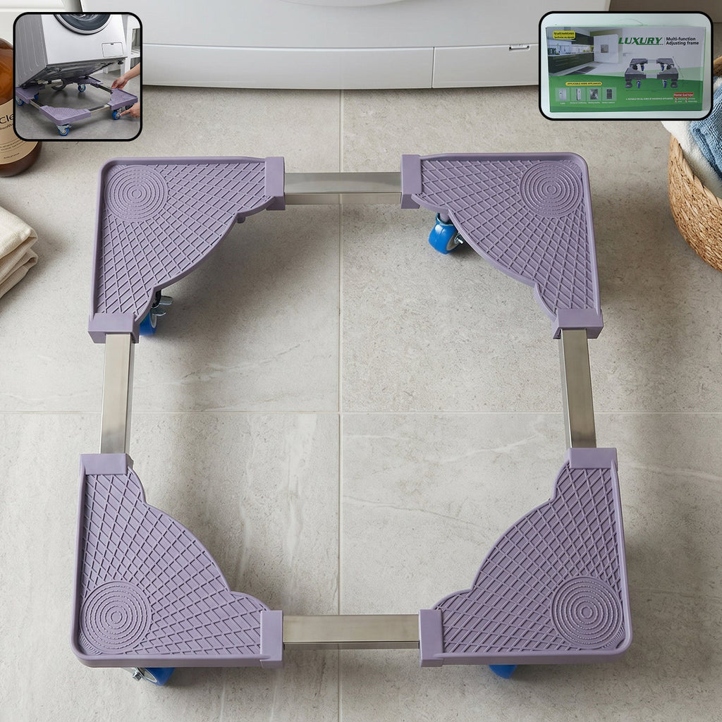 Adjustable Appliance Stand Easy Move & Stable Support for Home Appliances
