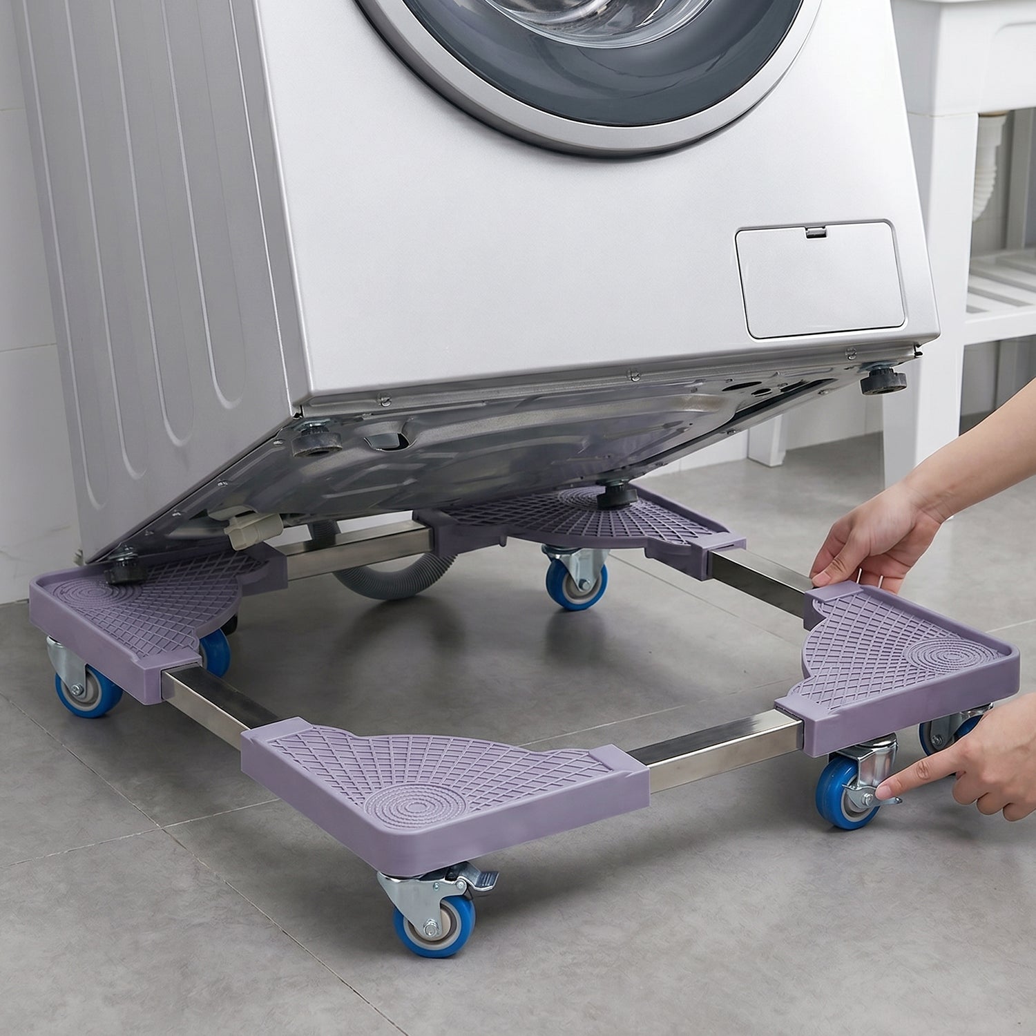 Adjustable Appliance Stand Easy Move & Stable Support for Home Appliances - Front View