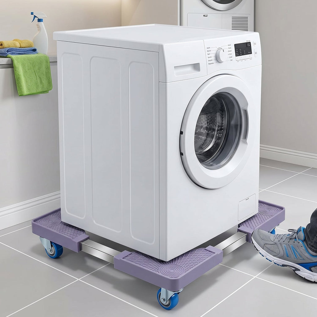 Adjustable Appliance Stand Easy Move & Stable Support for Home Appliances - Back View