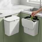 Kitchen Dustbin with Lid Compact 25x22 cm for Small Spaces - Detail View 5