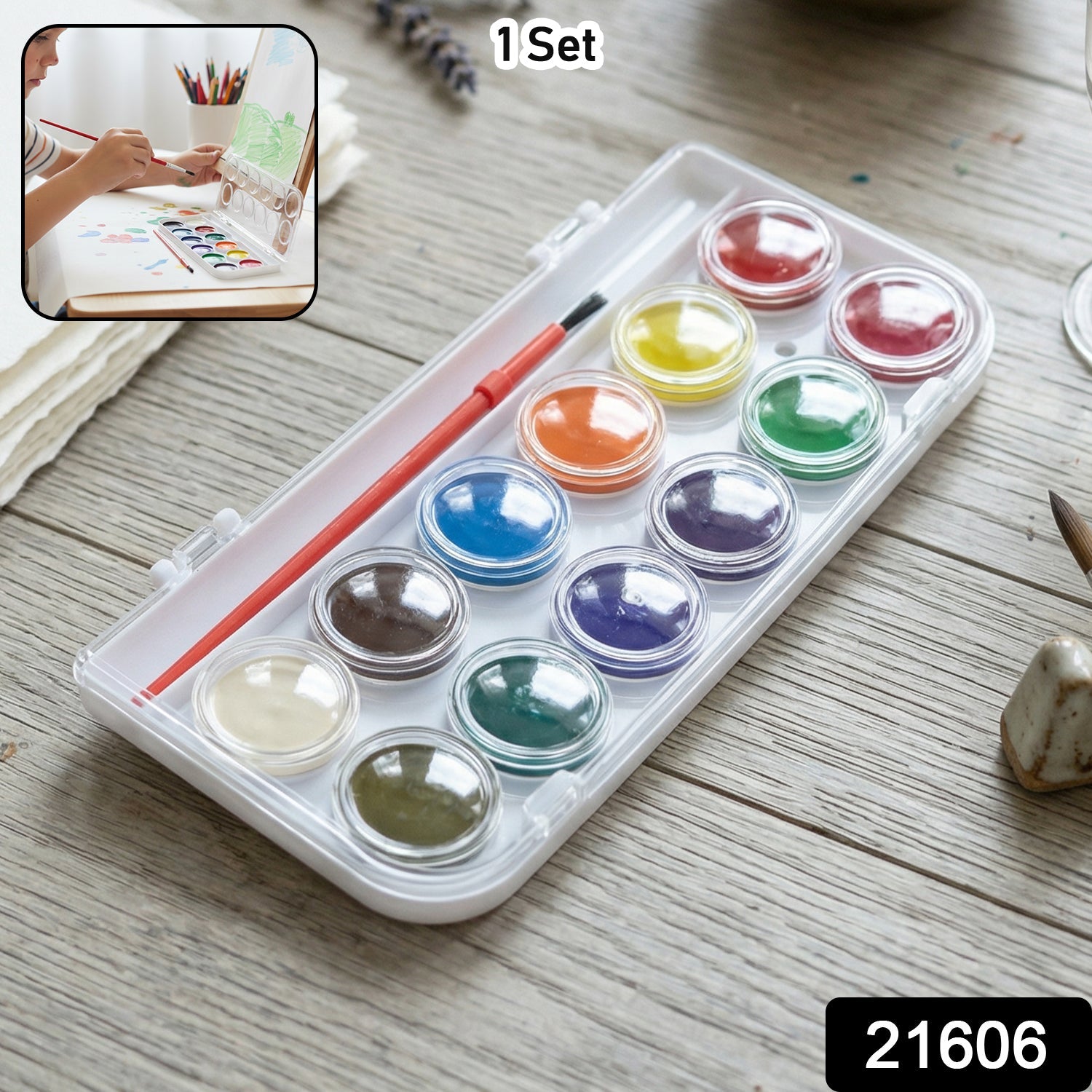 Watercolour Paint Set for Kids Vibrant Colors & Portable Design