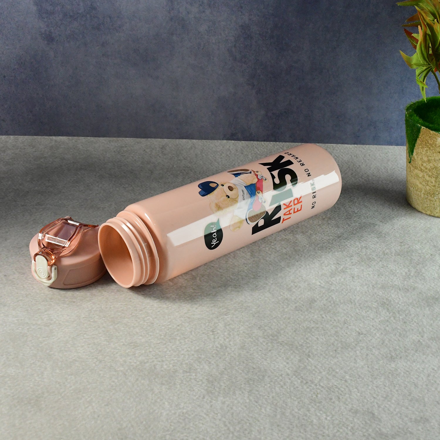 ALVENZA Cartoon Printed Water Bottle Set – Leakproof Multi-Size Trio