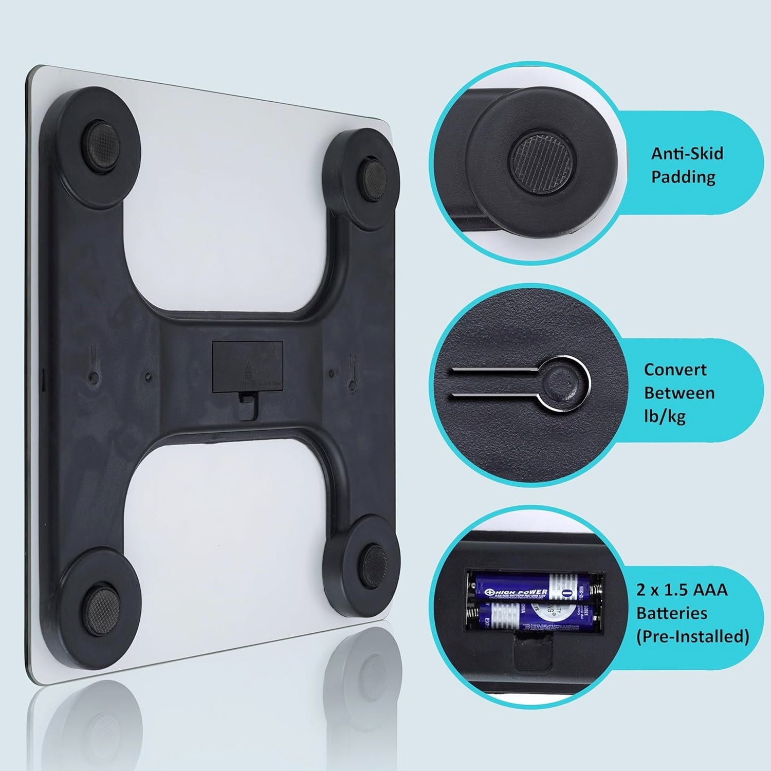 Digital Weighing Scale – Accurate Body Weight with LCD | VelvaBloom
