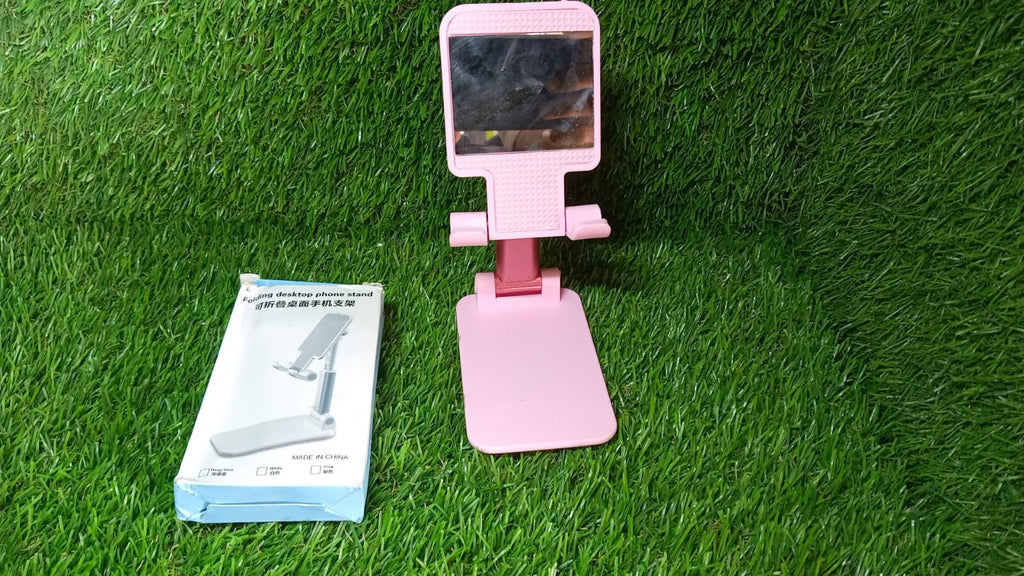 ALVENZA Adjustable Phone Stand – 3-Way Desk Mobile Holder with Mirror | Deskrova