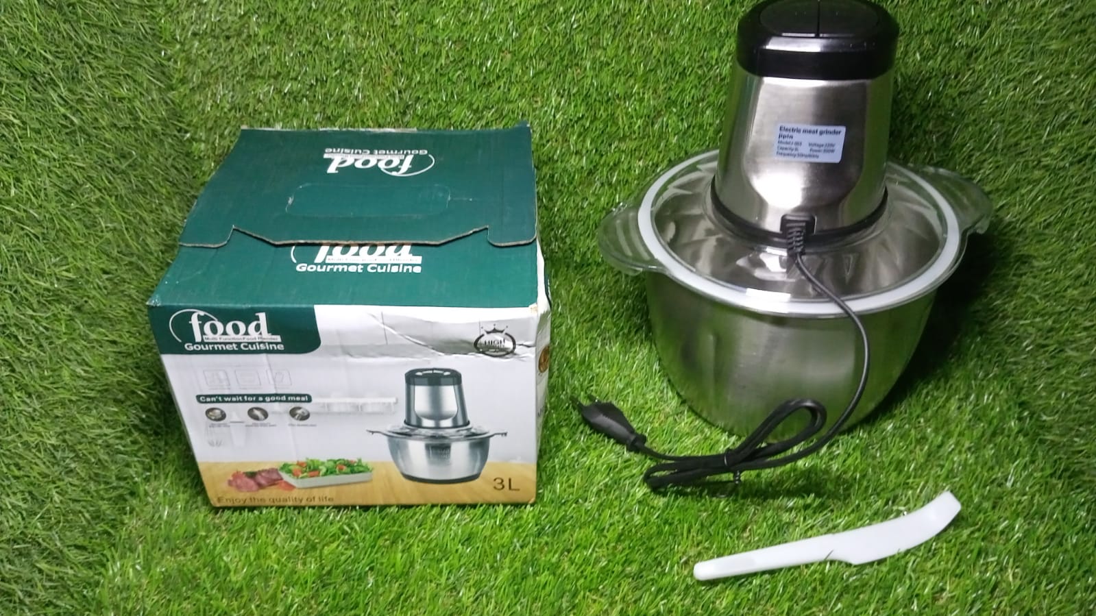 ALVENZA Electric Meat Grinder – 3L Stainless Steel Food Chopper | CookAura