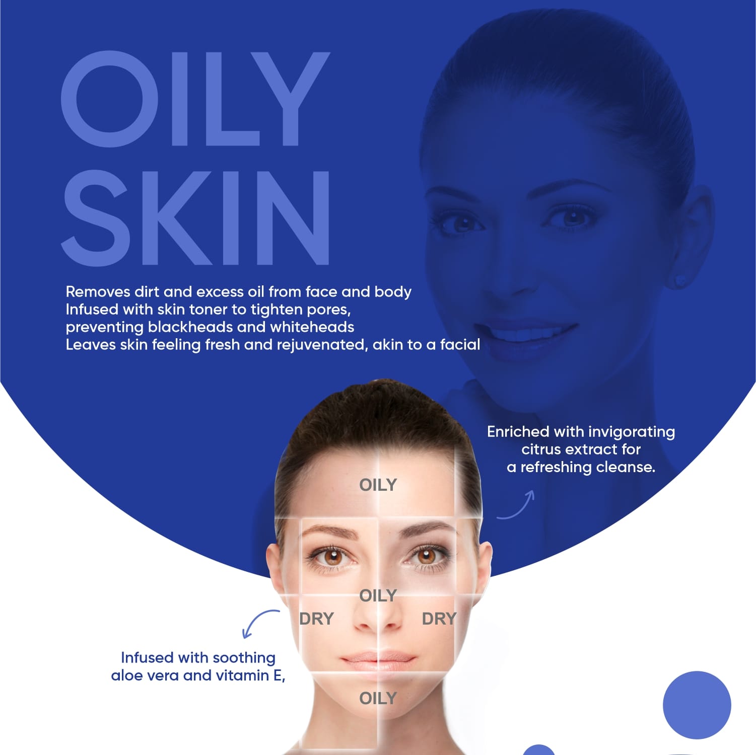 Oily Skin Face Wipes Refreshing Cleansing | Beautiful Basics (2x50) - Front View