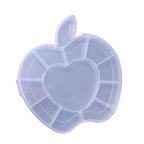 Apple Shape Jewellery Box Transparent Plastic Organizer | LilyGleam - Detail View 5