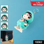 ALVENZA Cartoon Character Keychain – Durable PVC Cute Mini Figure