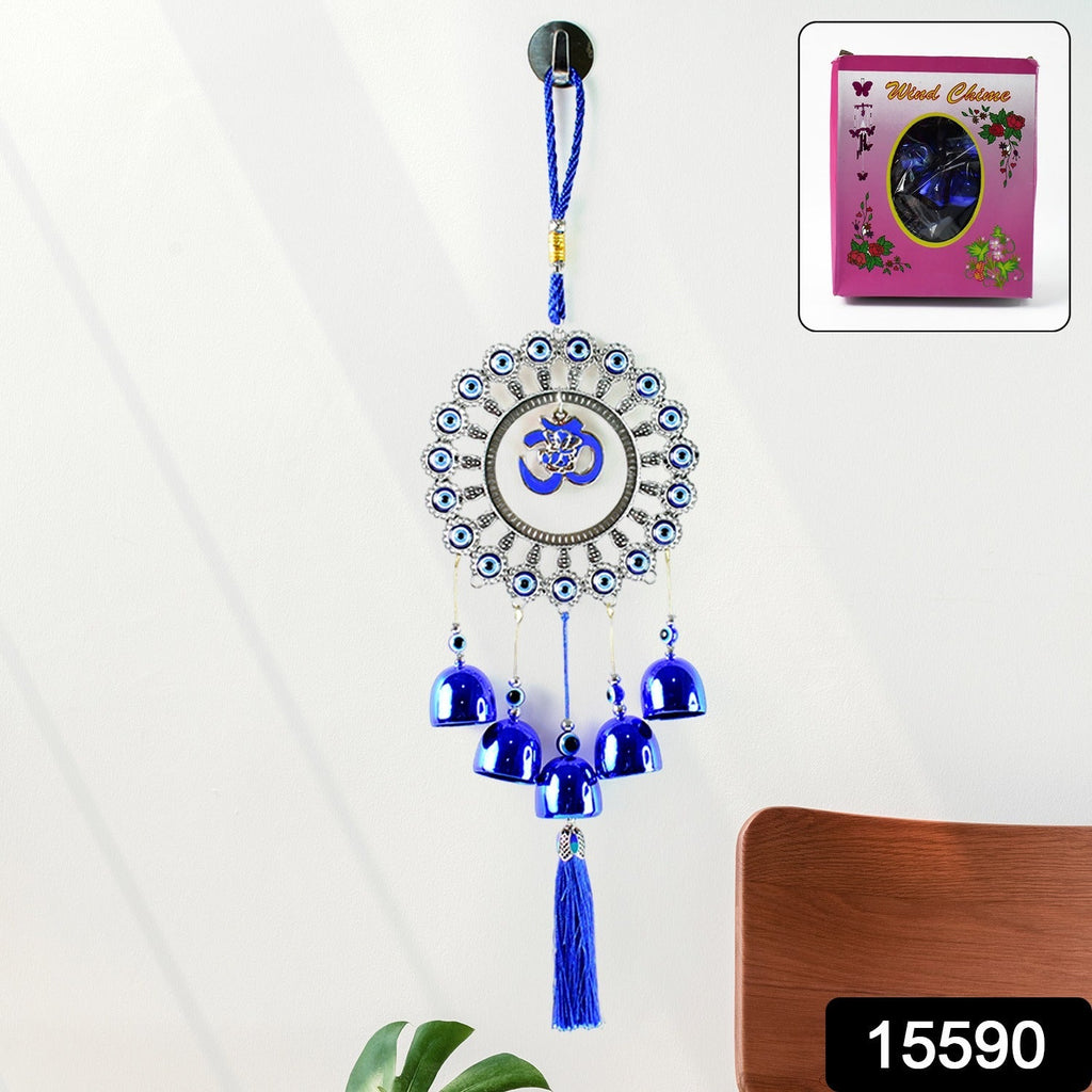 ALVENZA Om Evil Eye Wind Chime – Protective Spiritual Home Decor