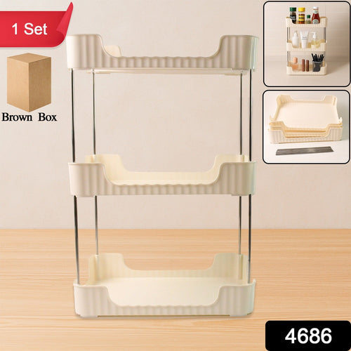 ALVENZA 3-Tier Storage Organizer Rack – Compact & Versatile Shelf