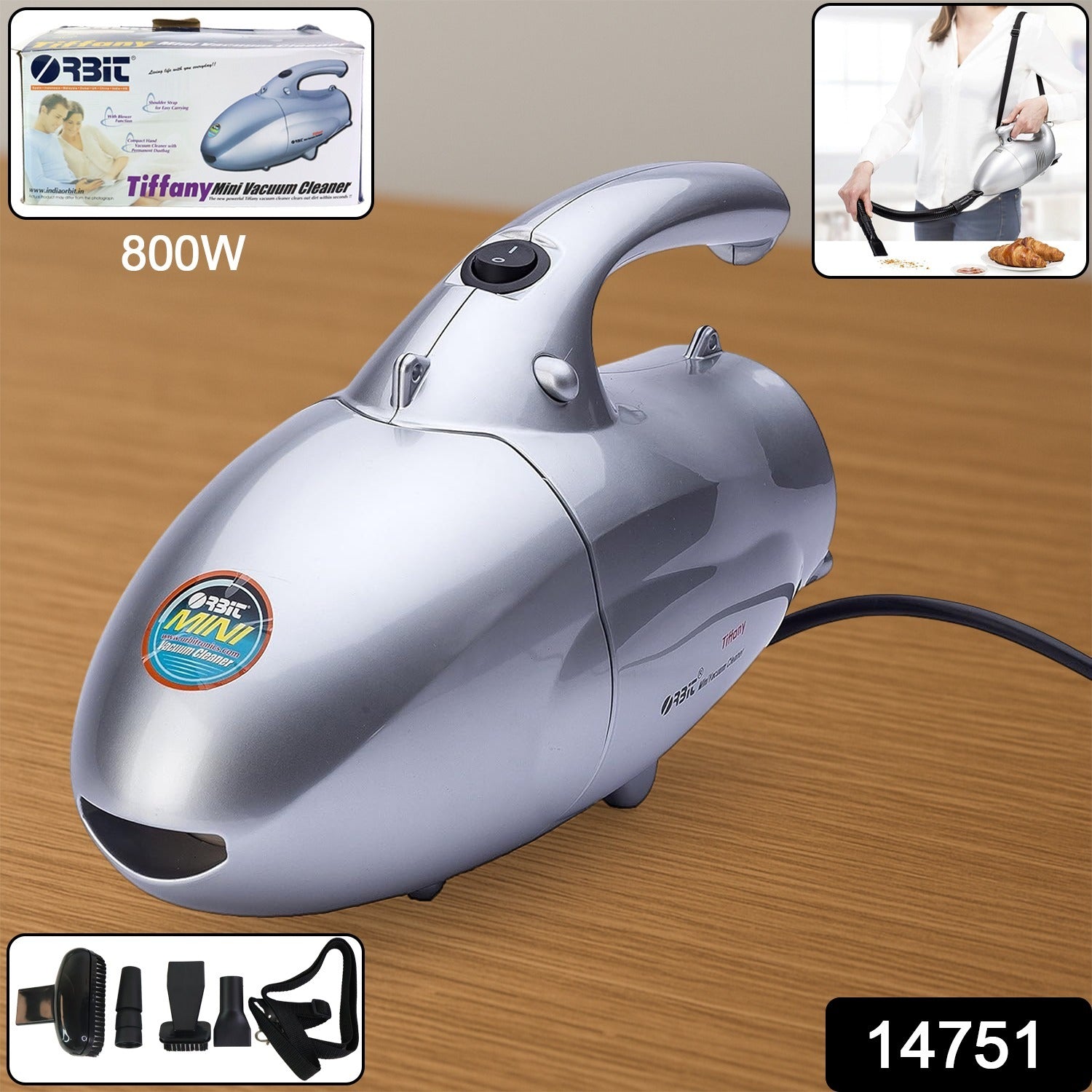 ALVENZA Handheld Mini Vacuum Cleaner – Powerful 800W Suction