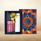 ALVENZA Personalized Gift Box – Elegant Rose & Bottle Set