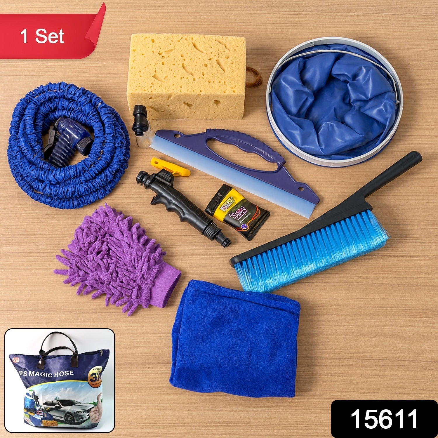 ALVENZA Car Washing Kit – Premium 9-in-1 Complete Cleaning Set