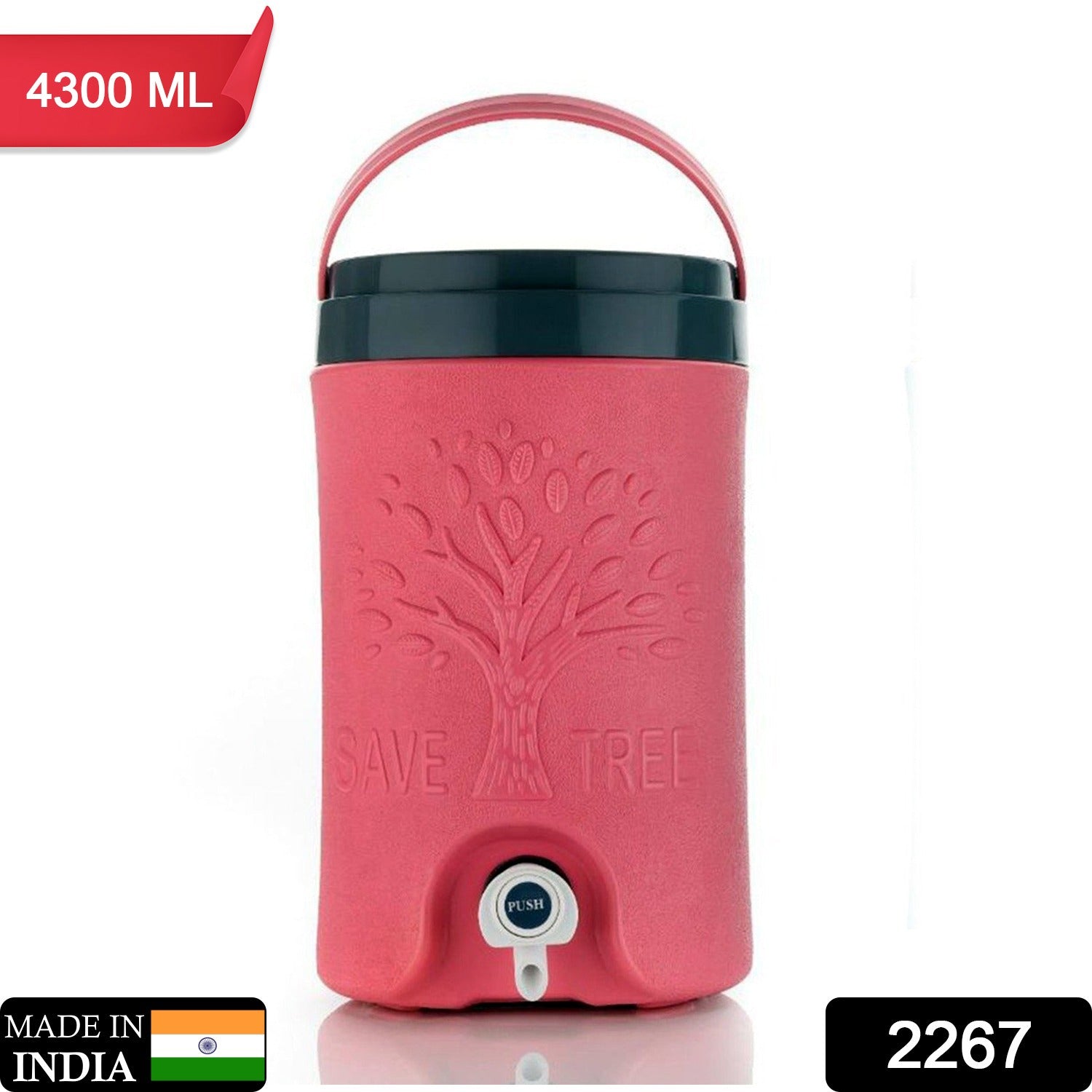 ALVENZA Insulated Water Jug 4300 ML – Sturdy Handle & Tap | nekza