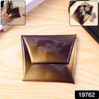 Coin Pouch Compact, Foldable PU Leather Wallet for Daily Use - Side View