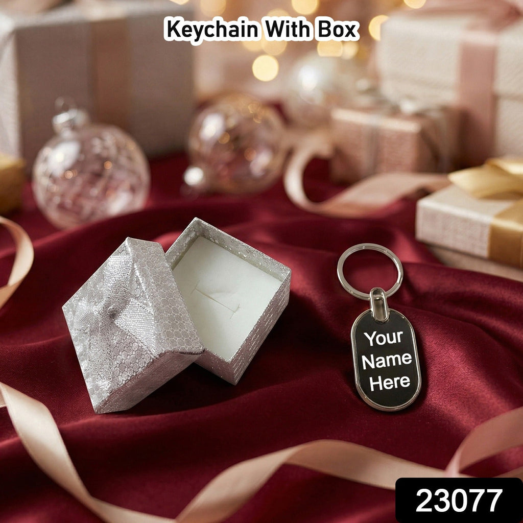 ALVENZA Customize Metal Keychain – Elegant Gift Box Included for Presents