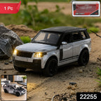 ALVENZA Light and Sound Metal Pull Back Car Toy, Die Cast SUV Model for Kids (1 Pc)
