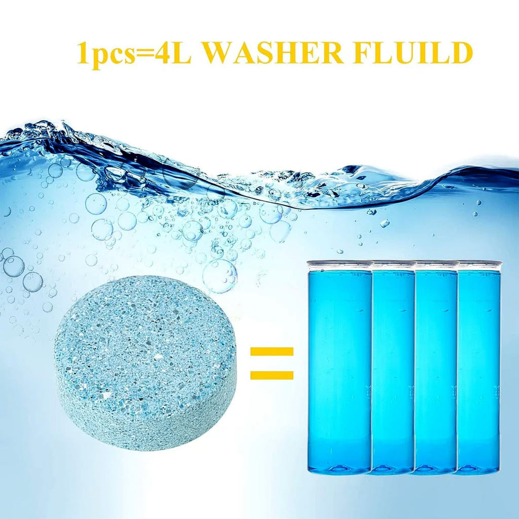 ALVENZA Car Wiper Detergent Tablets – Pack of 10 for Clear Windshield