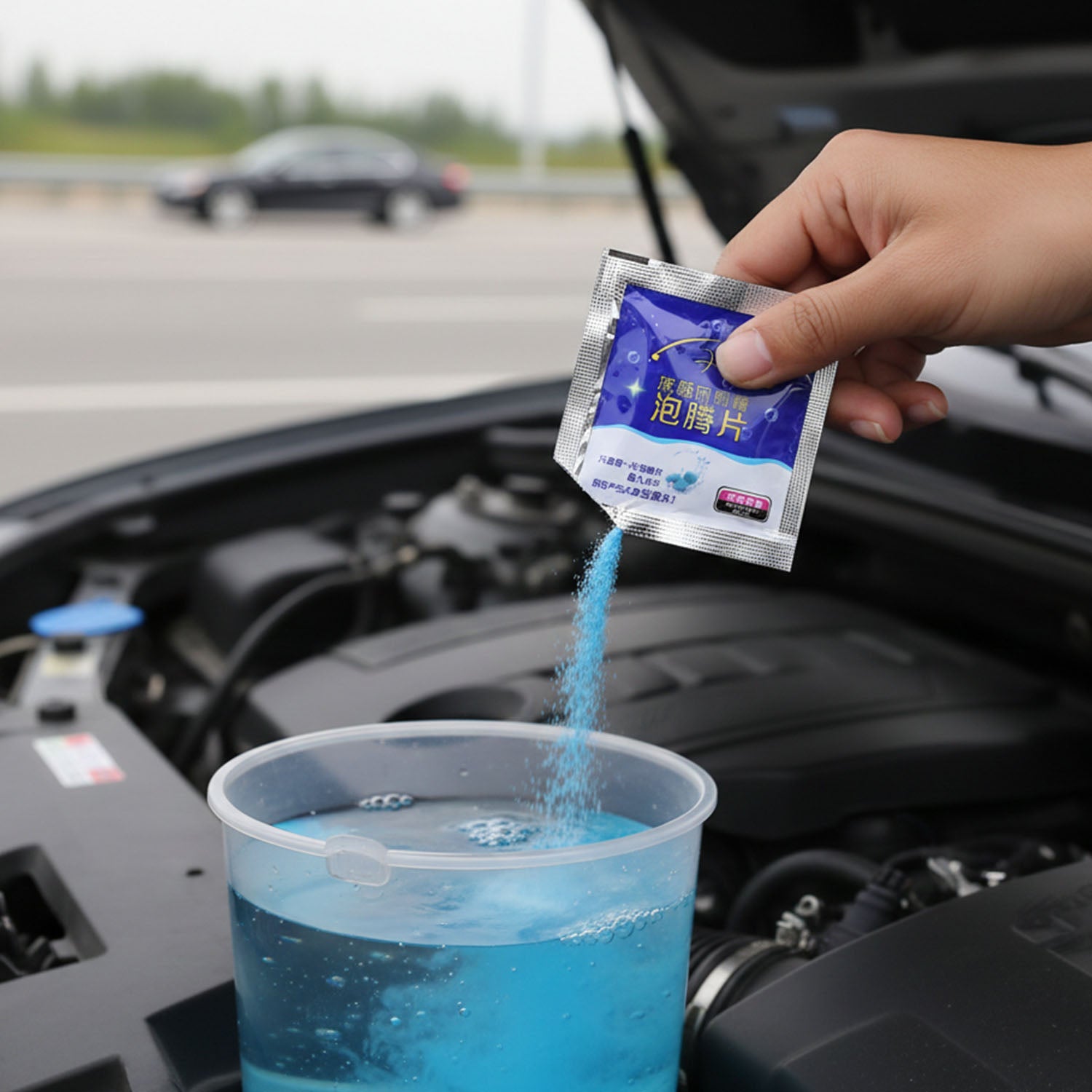 ALVENZA Car Windshield Wiper Detergent Powder – Clear, Streak-Free Glass