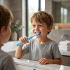 Battery Operated Electric Toothbrush Portable Oral Care | BrushedUp - Front View