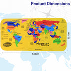 ALVENZA World Map Puzzle – Educational EVA Foam Toy for Kids 5+