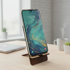 ALVENZA Wooden Mobile Stand – Reversible Foldable Ganesha Phone Holder