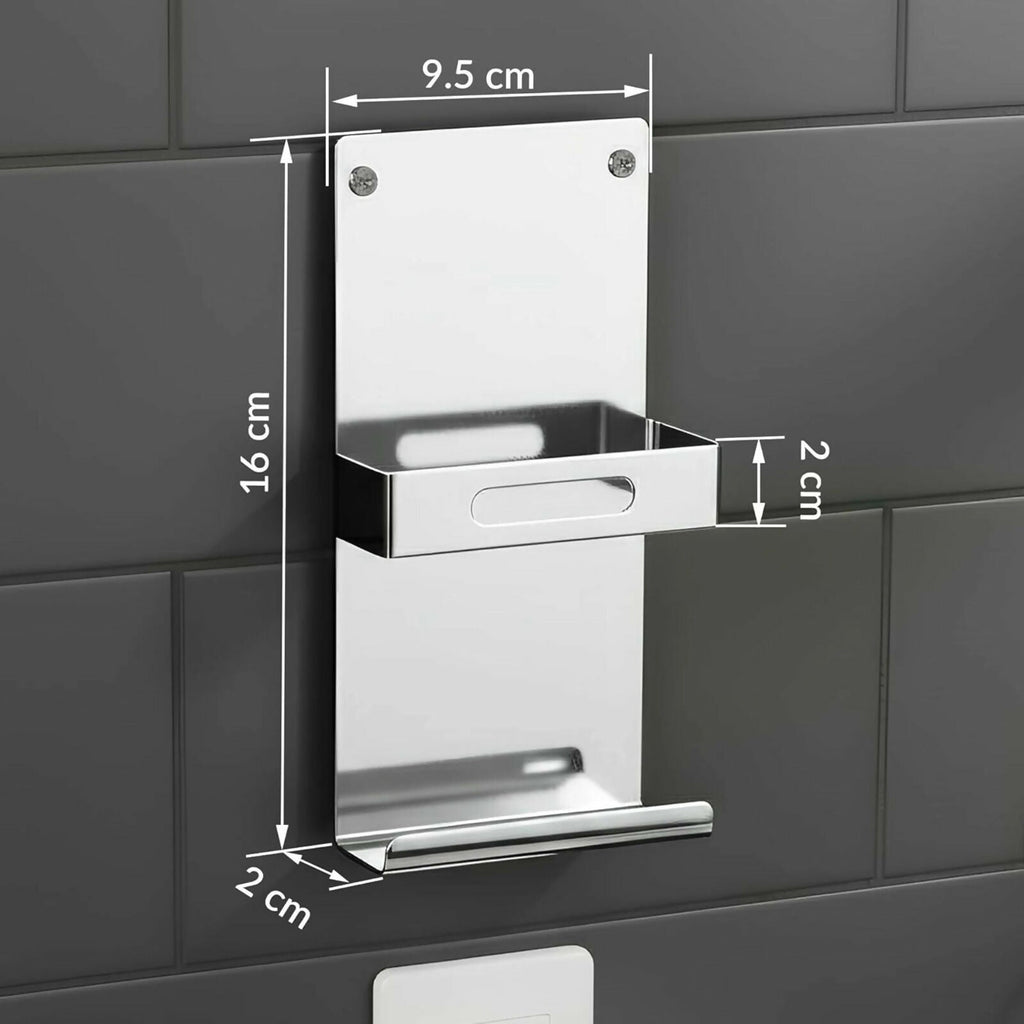 ALVENZA Wall-Mounted Mobile Phone Holder – Stylish Stainless Steel Finish for Convenience