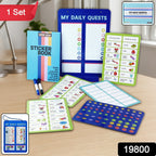 Magnetic Routine Board Engaging Habit Tracker for Kids - Side View
