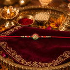 ALVENZA Mini Lord Ganesha Rakhi – Elegant Traditional Festive Accessory