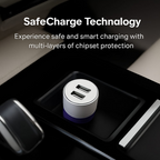 ALVENZA Uniteq 65W Dual USB Car Charger – Fast, Efficient Charging for Travel