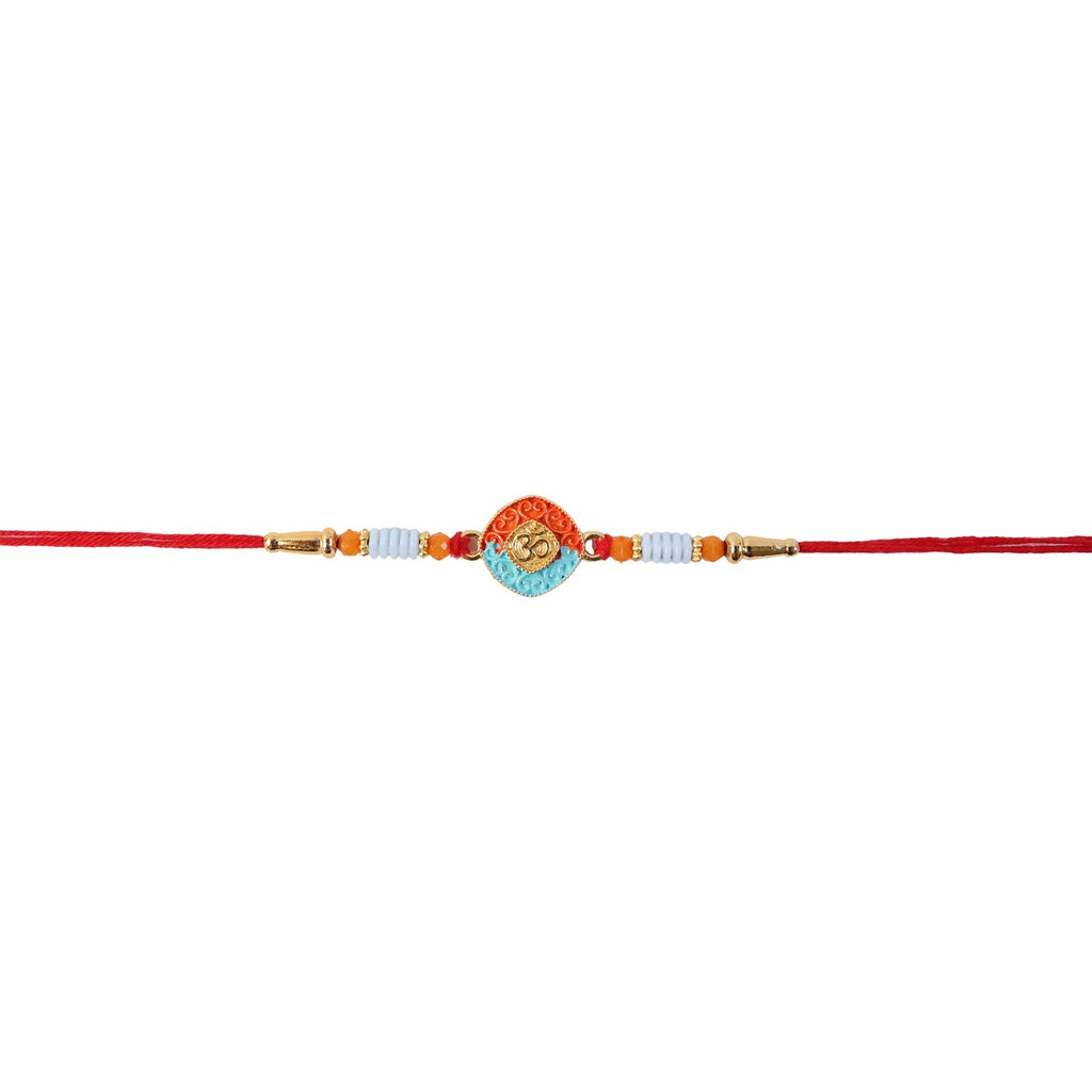 ALVENZA OM Symbol Rakhi – Traditional Style with Modern Elegance