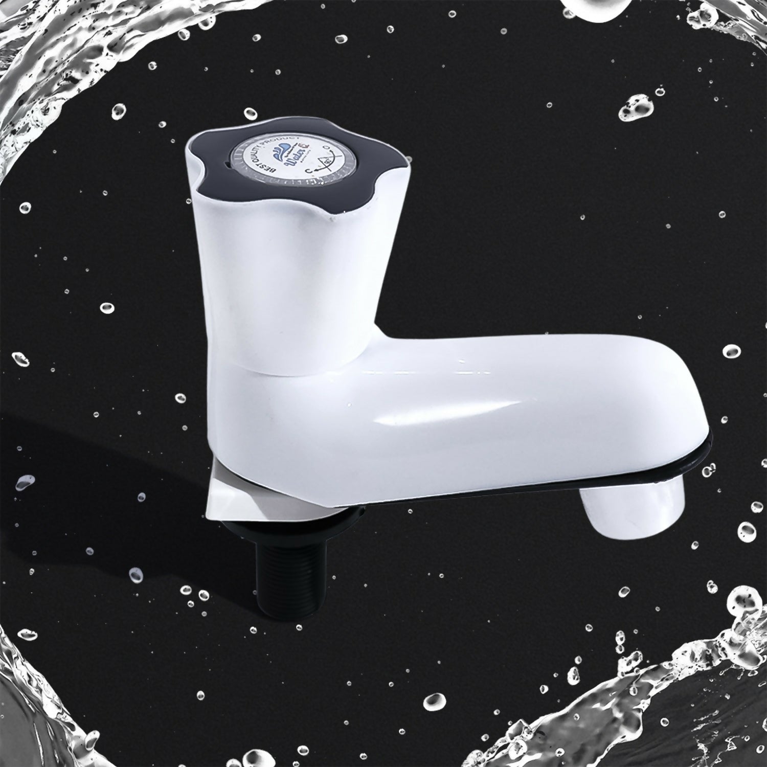 ALVENZA Plastic Water Tap - Durable Short Body with Leak-Proof Flow