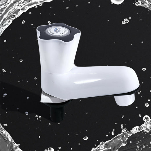 ALVENZA Plastic Water Tap - Durable Short Body with Leak-Proof Flow