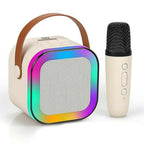ALVENZA Portable Karaoke Speaker – Wireless Mic & LED Light Effects for Parties