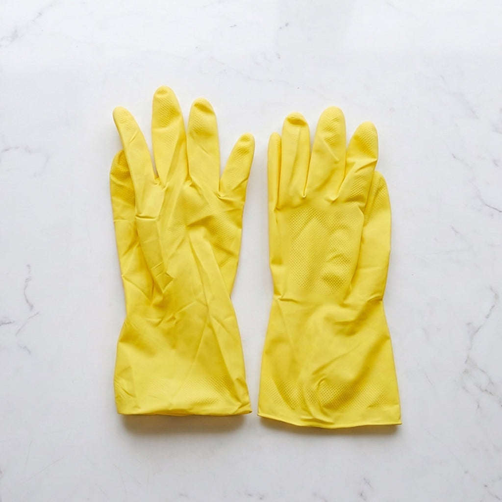 Waterproof Cleaning Rubber Gloves Reusable & Durable for Household Tasks - Detail View 7
