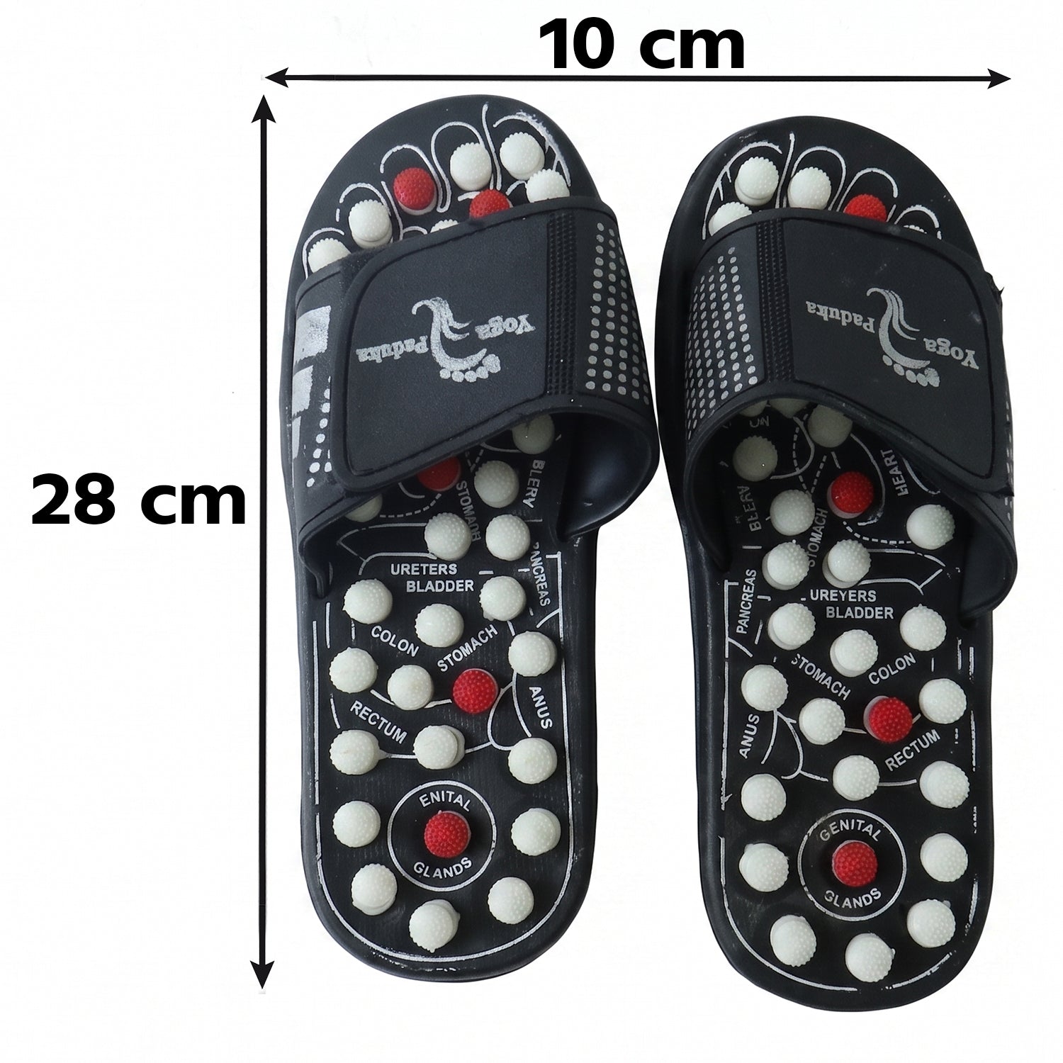 Acupressure Foot Massage Slippers Reflexology Massager Sandal Size...
