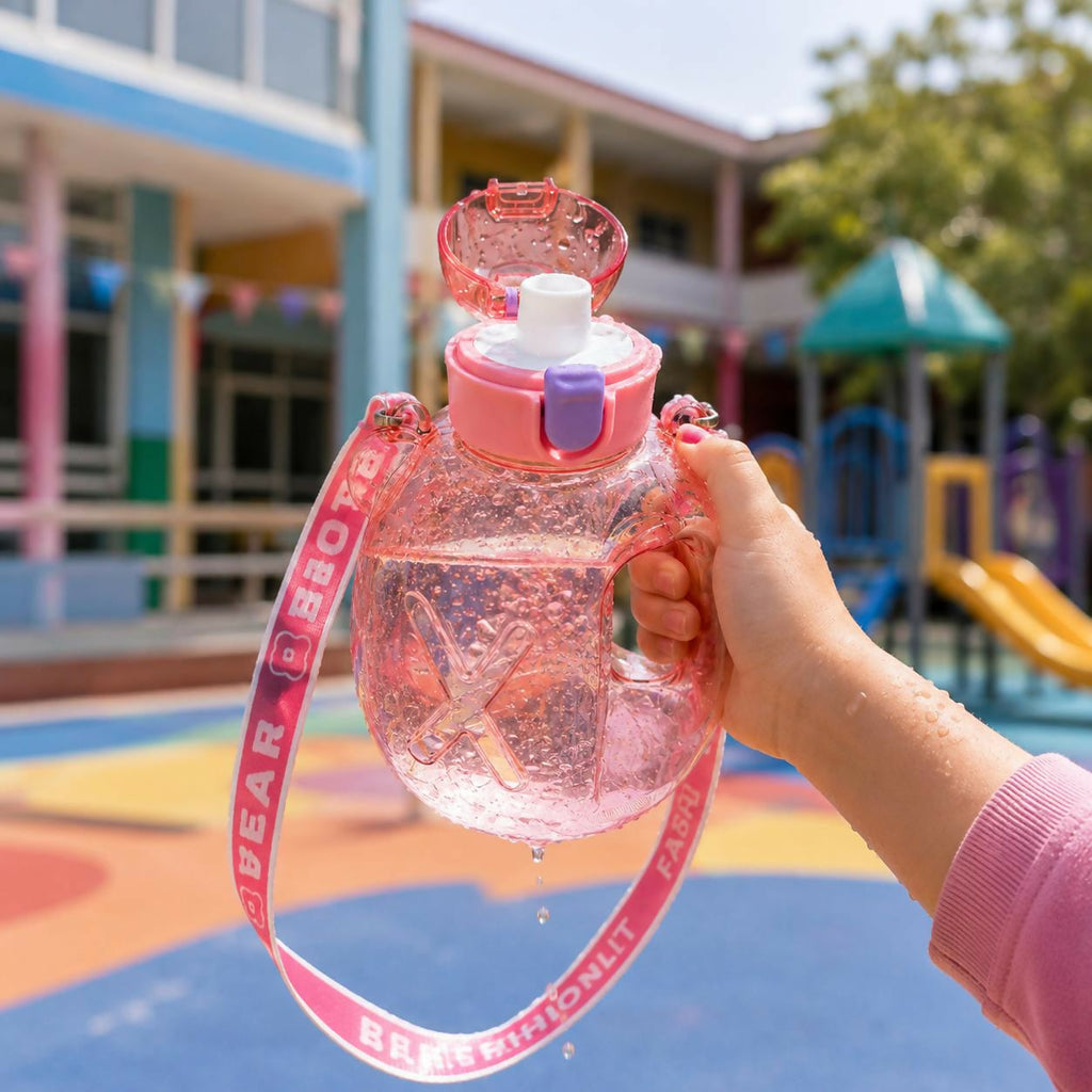 ALVENZA Kids Bear-Shaped Water Bottle – Fun, Leak-Resistant & Portable