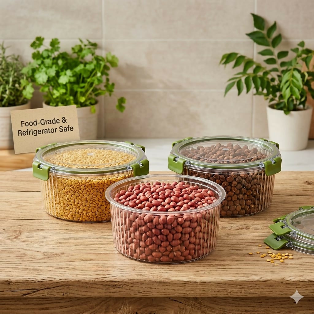 ALVENZA Food Storage Container Set – Space-Saving & Leak-Proof Design