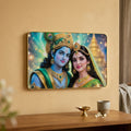 ALVENZA Radha Krishna Acrylic Photo Frame – Elegant Wall Decor for Temples