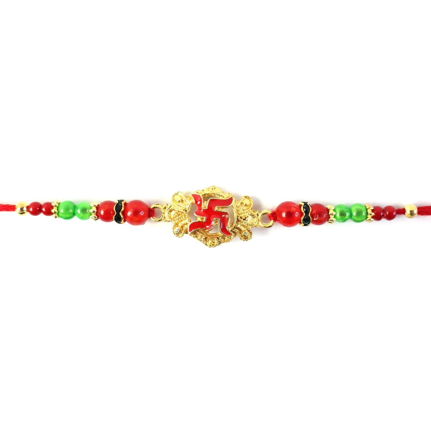ALVENZA Swastik Symbol Rakhi – Elegant Traditional Festive Accessory