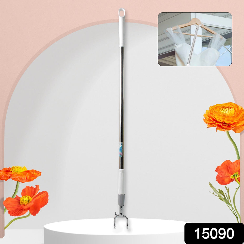 Telescopic Clothes Hook Extendable Garment Hanger (155 cm) - Side View