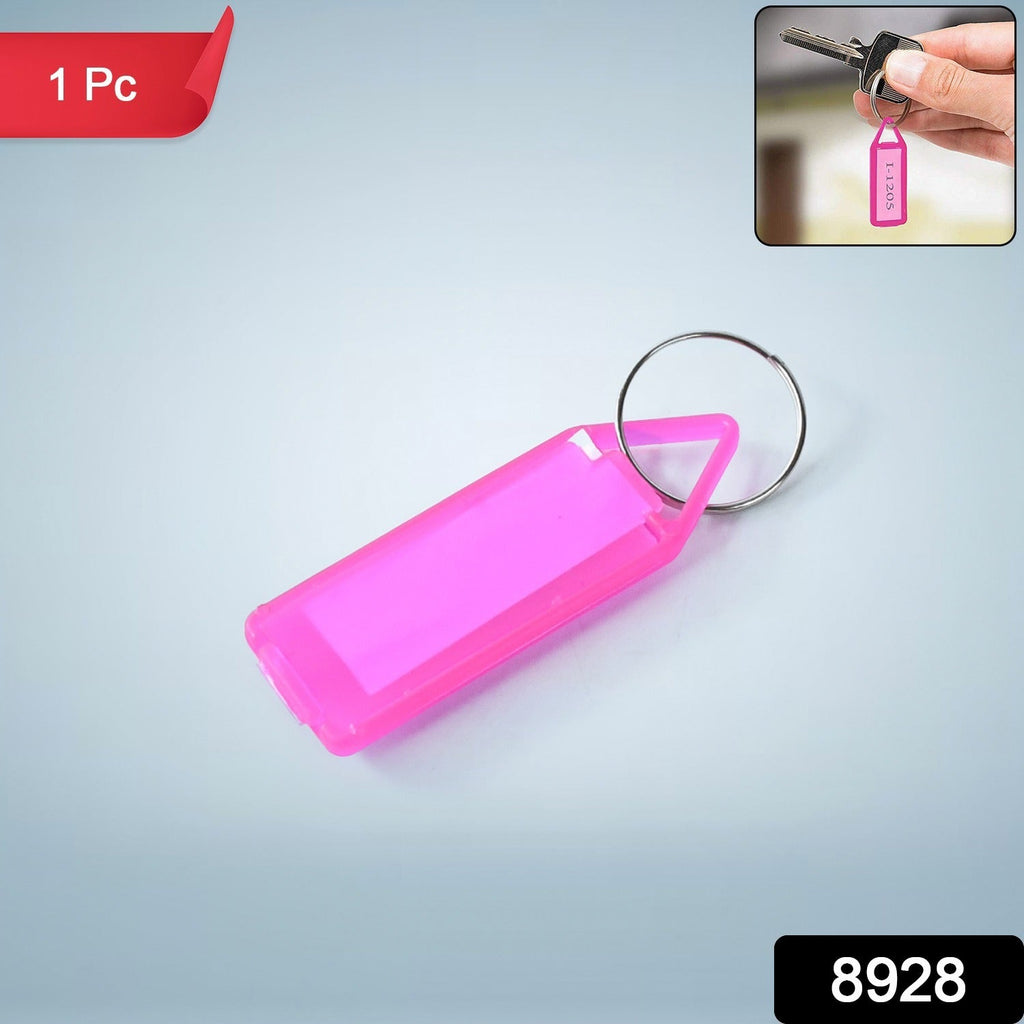 ALVENZA Clear Keychain ID Tag – Writable Durable Label for Organization