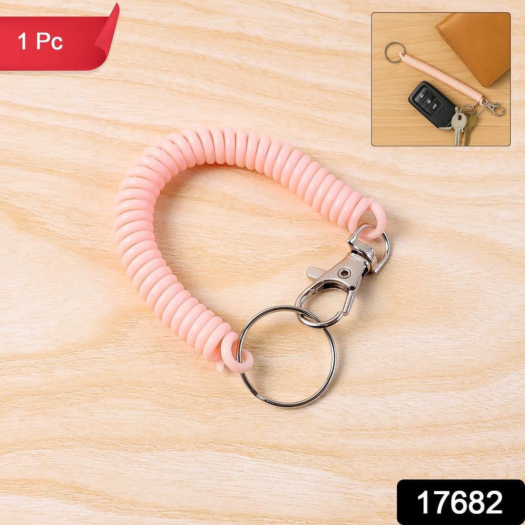 ALVENZA Spiral Coil Keychain Bracelet – Flexible & Durable Wrist Key Holder