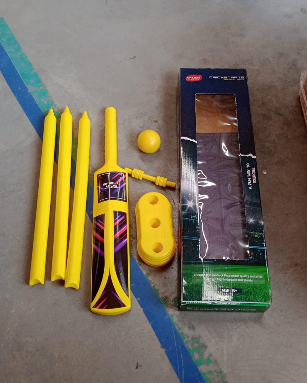Kids Cricket Kit Durable Plastic Set for Boys & Girls | Aditi - Detail View 7